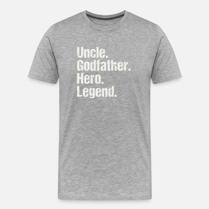 Cooles Onkel Design - Männer Premium Bio T-Shirt - Grau meliert