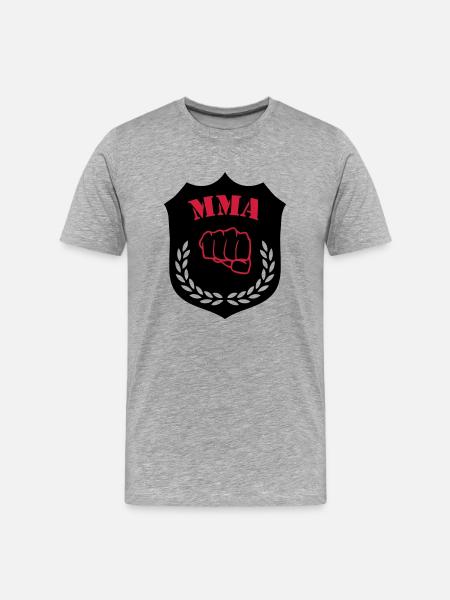 mma__02 - Männer Premium Bio T-Shirt - Grau meliert