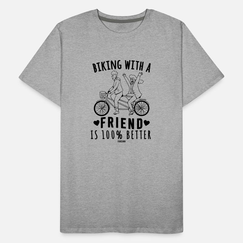 Balade à vélo avec les amis Promenade à vélo T-shirt bio Premium Homme