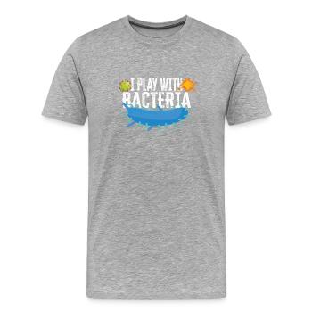 Microbiologist Microbiology Lab Staph Gift Idea - Männer Premium Bio T-Shirt - Grau meliert - Vorne - Damien (186cm)