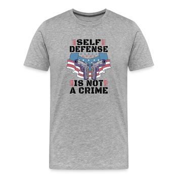 Gun Rights Gun Lover 2. Änderung Waffenbesitzer - Männer Premium Bio T-Shirt - Grau meliert - Vorne - Damien (186cm)