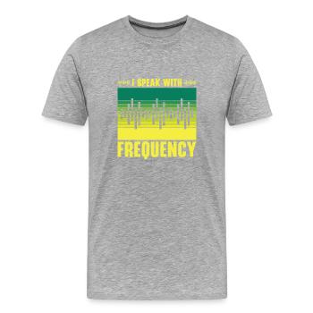 Funk Amateur Funker Funken Radio Hobby Geschenk - Männer Premium Bio T-Shirt - Grau meliert - Vorne - Damien (186cm)