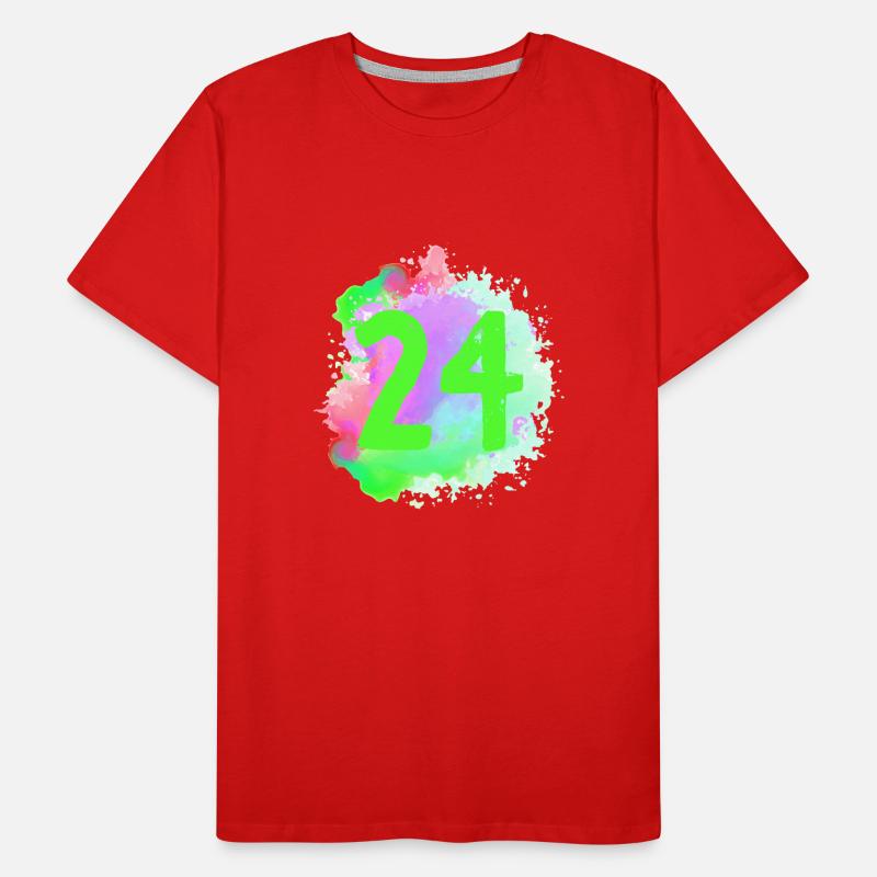 24 Nombre d’objets blob T-shirt bio Premium Homme