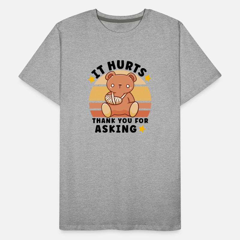 Broken Hand Broken Arm Broken Bones Funny Broken Männer Premium Bio T-Shirt