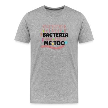 Microbiologist Microbiology Lab Staph Biology - Männer Premium Bio T-Shirt - Grau meliert - Vorne - Damien (186cm)