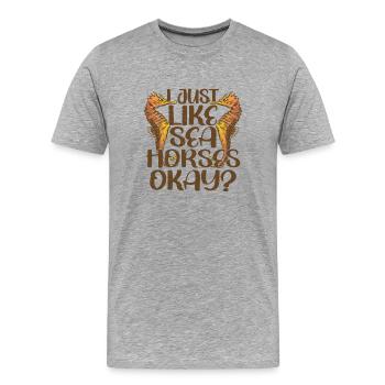Jollier - T-shirt bio Premium Homme - gris chiné - Devant - Damien (186cm)