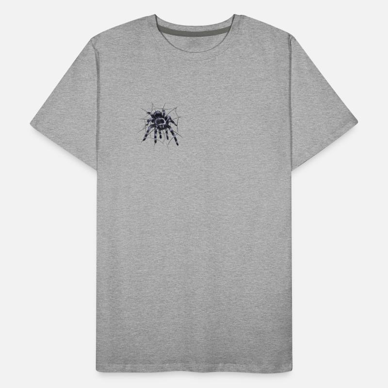 Tarantula large spider with spider web thread Men's Premium Organic T-Shirt
