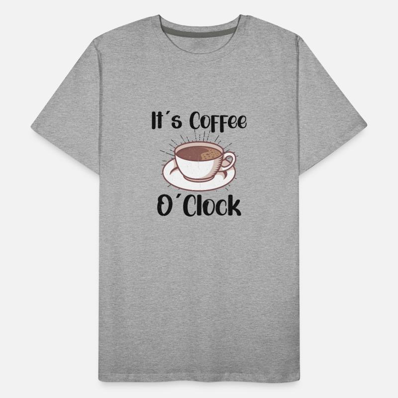 Coffee Lover Caffeine Molecule Java Latte Espresso Männer Premium Bio T-Shirt