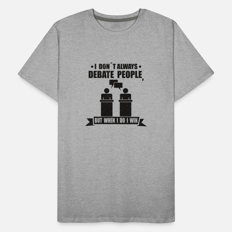 Debatte Rede Debattierer Redner Geschenkidee Männer Premium Bio T-Shirt