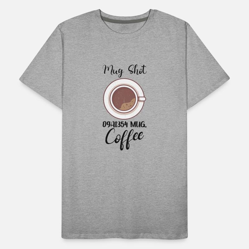 Coffee Lover Caffeine Molecule Java Latte Espresso Männer Premium Bio T-Shirt