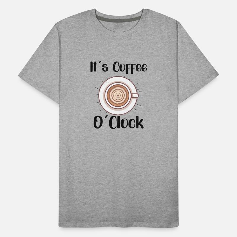 Coffee Lover Caffeine Molecule Java Latte Espresso Männer Premium Bio T-Shirt