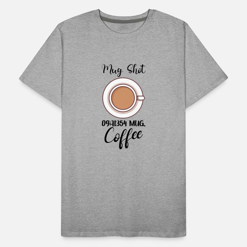 Coffee Lover Caffeine Molecule Java Latte Espresso Männer Premium Bio T-Shirt