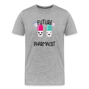 Lustige Apotheker-apotheken-techniker-apotheke - Männer Premium Bio T-Shirt - Grau meliert - Vorne - Damien (186cm)