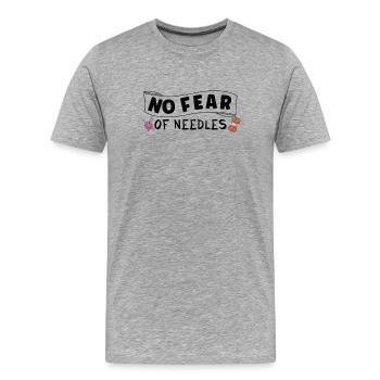 Sewing Machine Fun Sewing Sewing Sewing Fan Hobby - Men's Premium Organic T-Shirt - heather grey - Front - Damien (186cm)