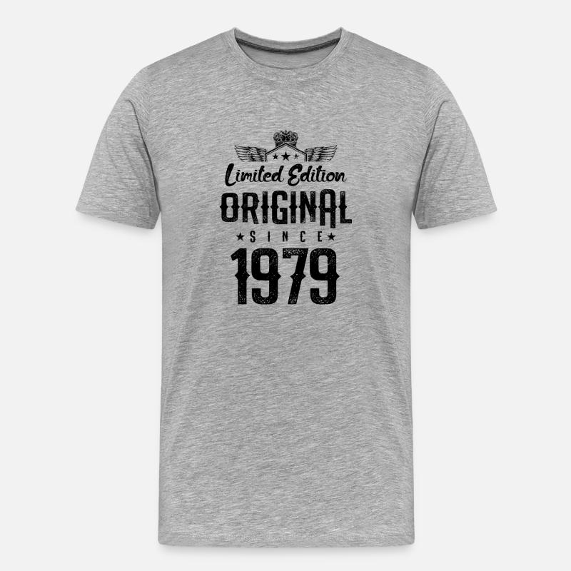 1979 limited edition - Männer Premium Bio T-Shirt - Grau meliert