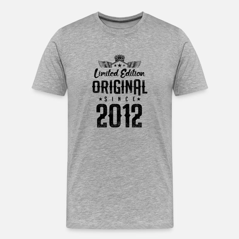 2012 limited edition - Männer Premium Bio T-Shirt - Grau meliert