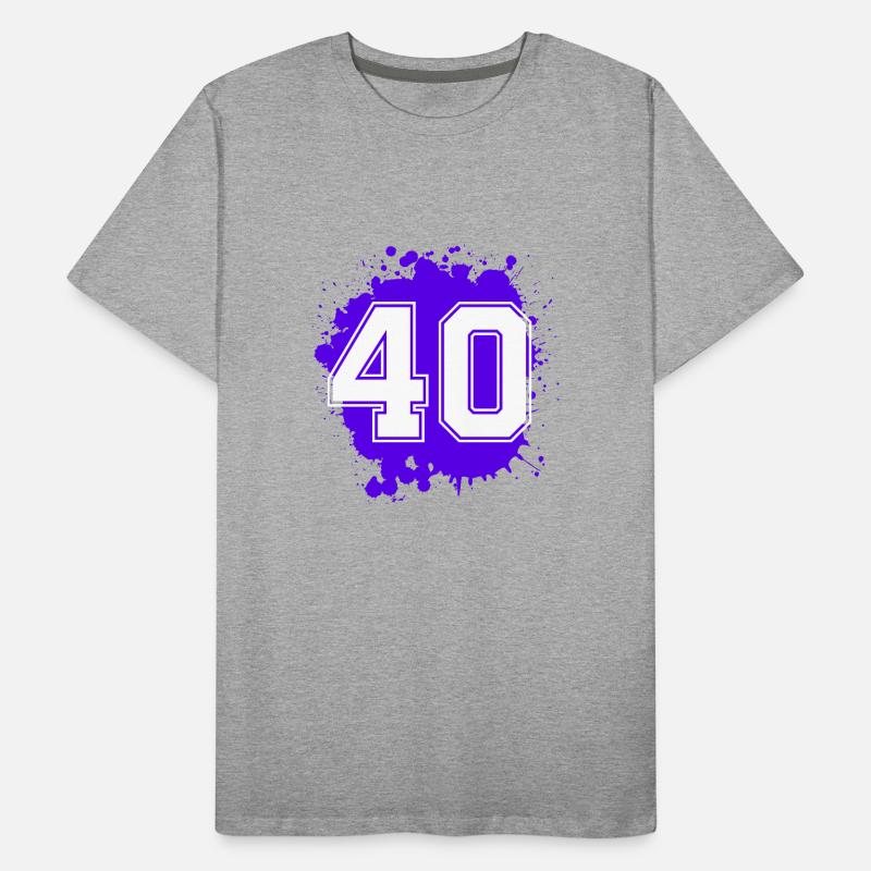 40 Nombre d’objets blob T-shirt bio Premium Homme