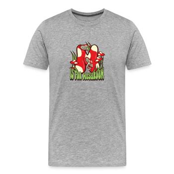 Morels Mushroom Picker Mushroom Farmer Mushroom - Männer Premium Bio T-Shirt - Grau meliert - Vorne - Damien (186cm)