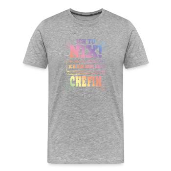 Weltbeste Chefin - Männer Premium Bio T-Shirt - Grau meliert - Vorne - Damien (186cm)