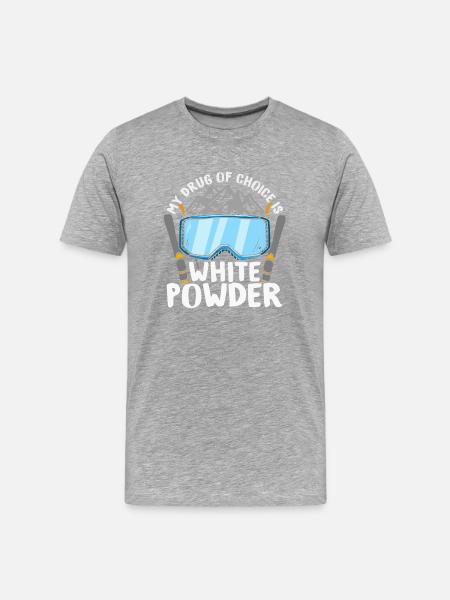 Snowboarder, Snowboarden - Männer Premium Bio T-Shirt - Grau meliert