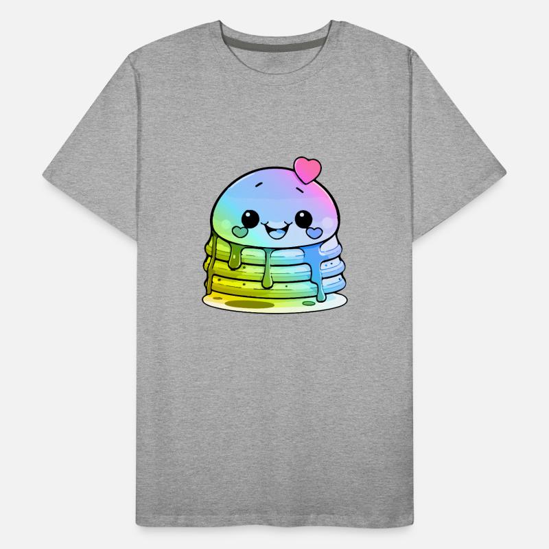 Pancake Comic Bunt Männer Premium Bio T-Shirt