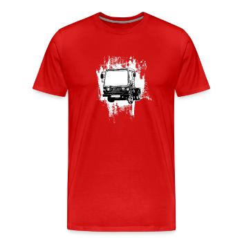 Multicar M25 Multicar Neu Multricar Lastkraftwagen - Männer Premium Bio T-Shirt - Rot - Vorne - Damien (186cm)