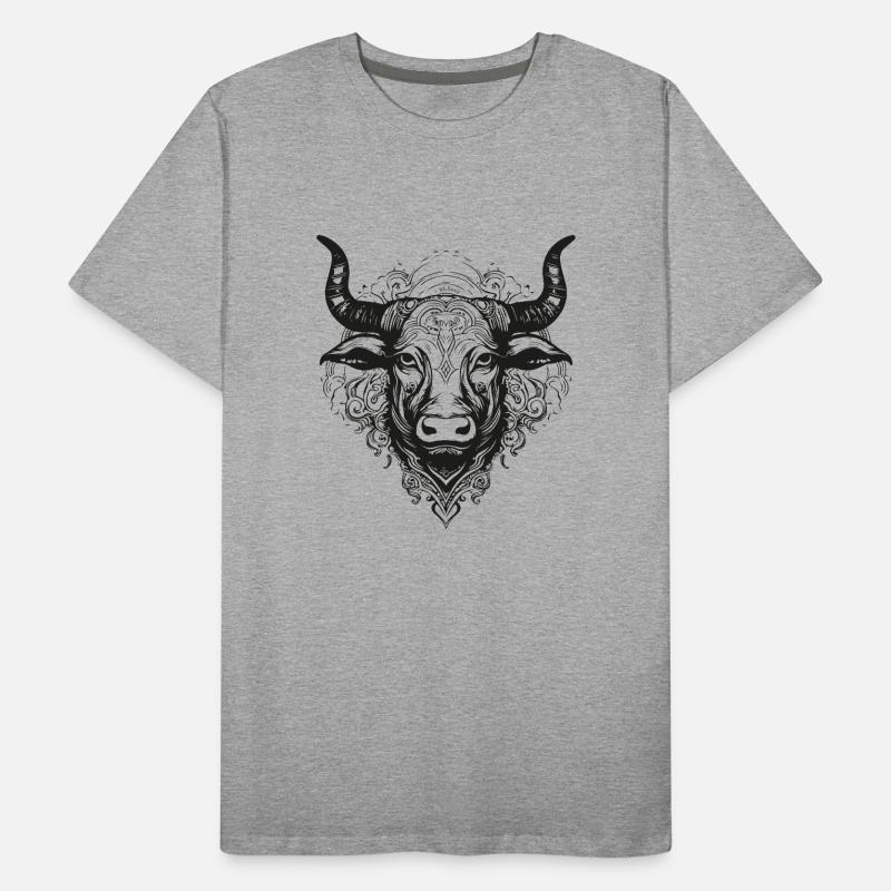 Bulle Mandala Boho Männer Premium Bio T-Shirt
