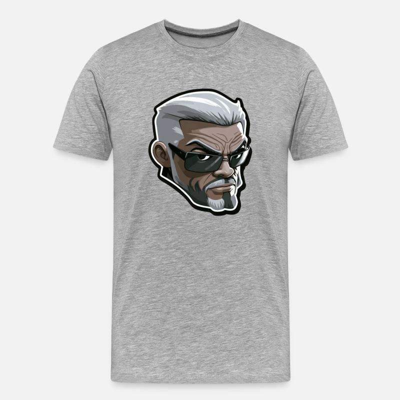 Cooler Typ - Männer Premium Bio T-Shirt - Grau meliert