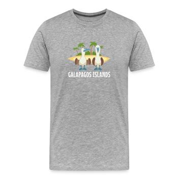 Galapagos Islands - Männer Premium Bio T-Shirt - Grau meliert - Vorne - Damien (186cm)