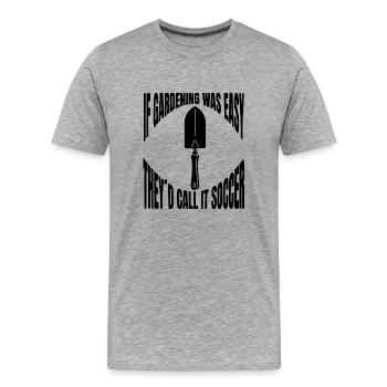 Gärtner Hobbygärtner Garten Geschenk Obstgarten - Männer Premium Bio T-Shirt - Grau meliert - Vorne - Damien (186cm)
