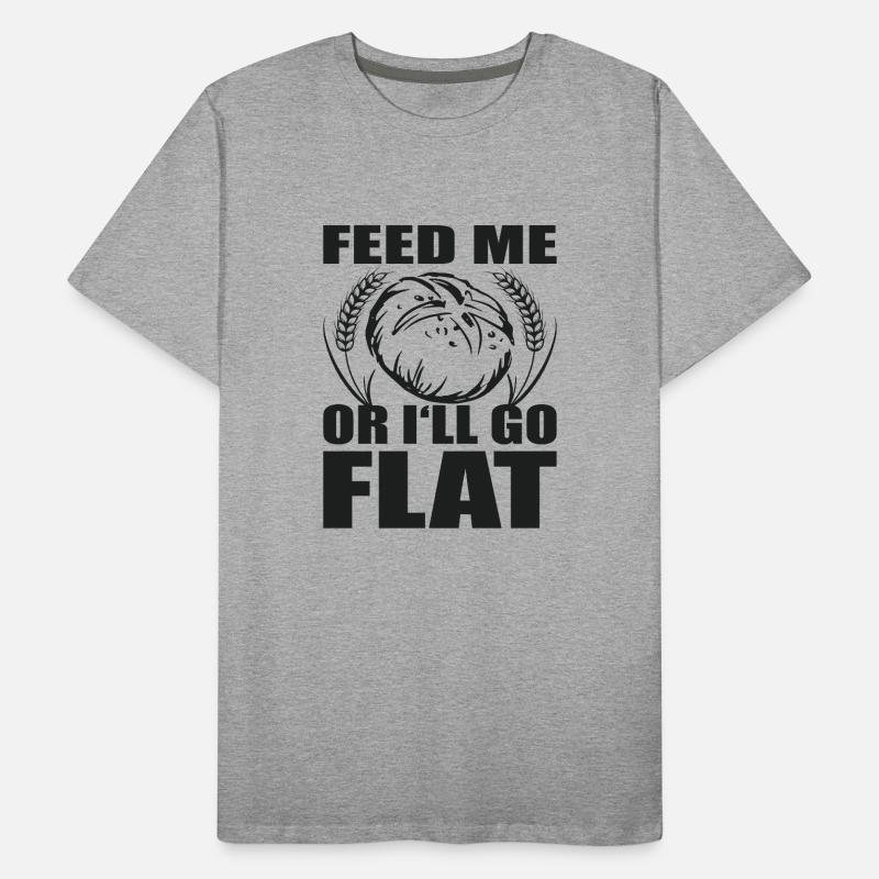 Sauerteig Starter Sauerteigbrot Backfans Backen Männer Premium Bio T-Shirt