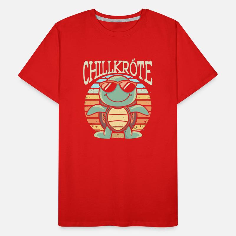 Relaxed Turtle Chill Toad Men's Premium Organic T-Shirt