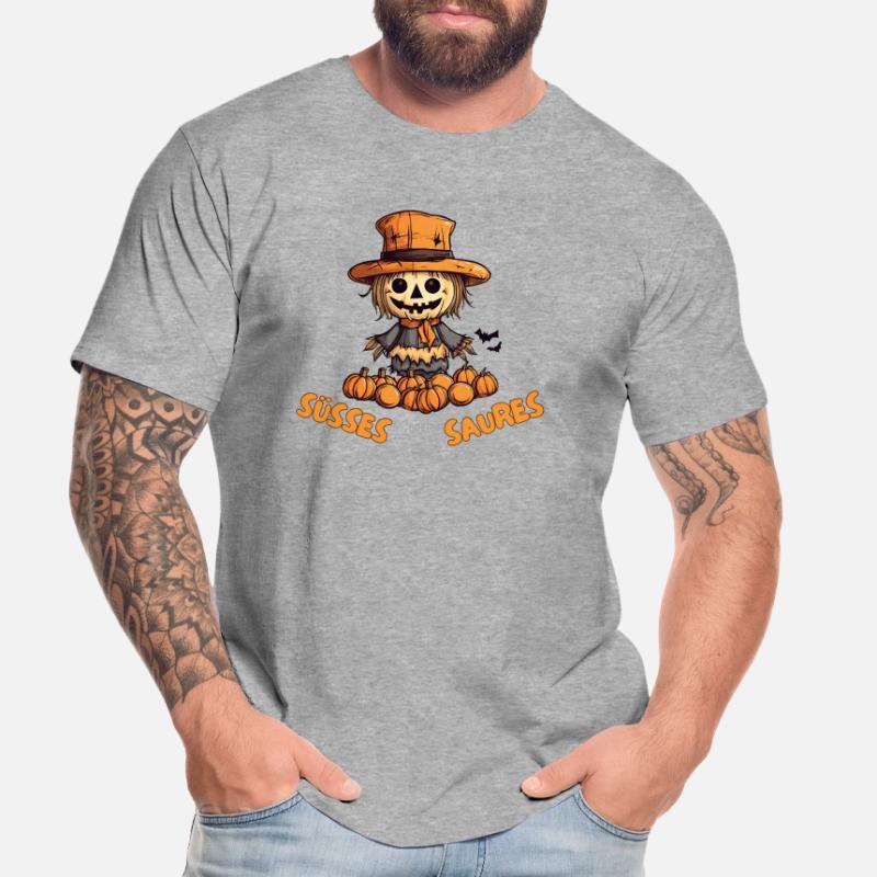 Süßes oder Saueres Halloween Vogelscheuche Männer Premium Bio T-Shirt