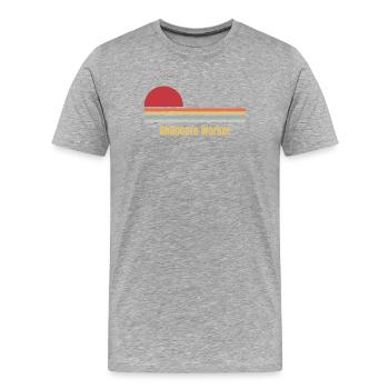 Childcare worker - Männer Premium Bio T-Shirt - Grau meliert - Vorne - Damien (186cm)
