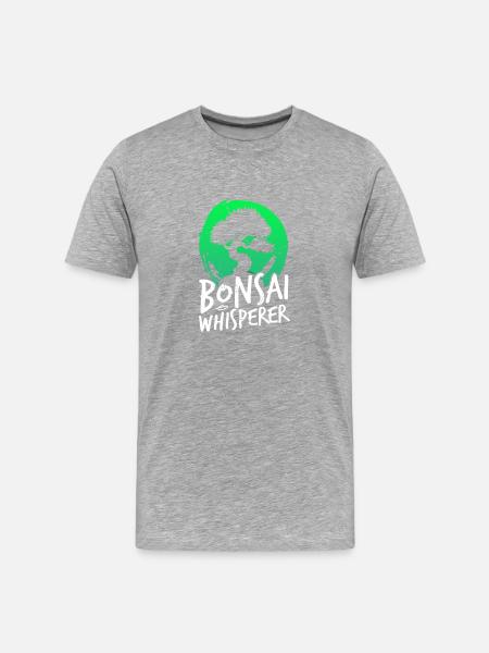Bonsai Whisperer - Men's Premium Organic T-Shirt - heather grey
