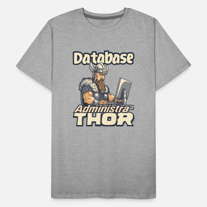 Viking Databaseadministra-thor Nerdy T-shirt bio Premium Homme