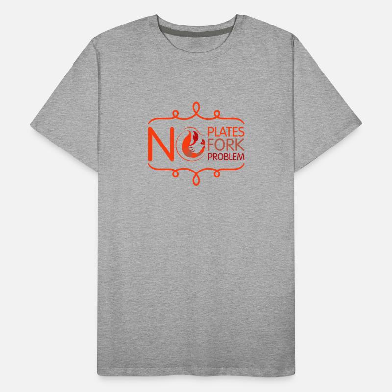 No plate-fork problem Men's Premium Organic T-Shirt