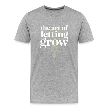 Kokedama Moss Ball Pflanzt Japanische Gartenarbeit - Männer Premium Bio T-Shirt - Grau meliert - Vorne - Damien (186cm)