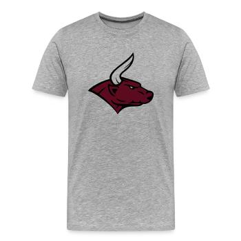 bull - T-shirt bio Premium Homme - gris chiné - Devant - Damien (186cm)