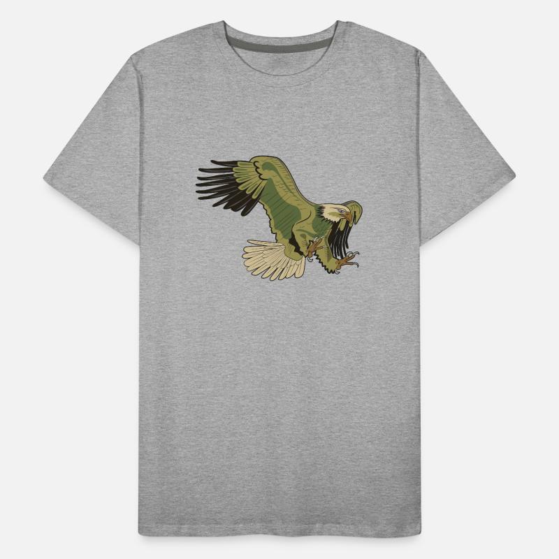 American Eagle Tarnfarben Männer Premium Bio T-Shirt