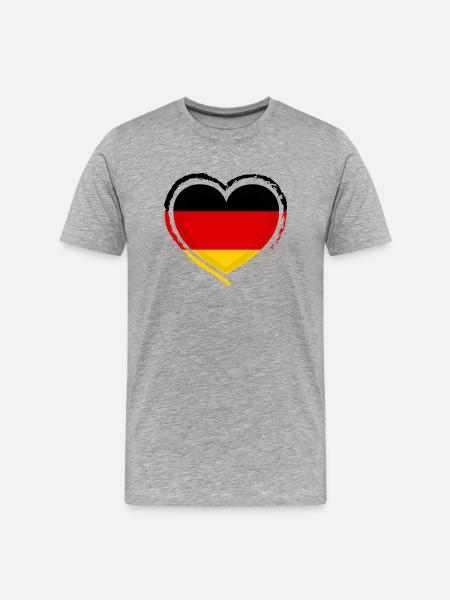 Football Fan Germany - Men's Premium Organic T-Shirt - heather grey
