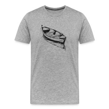 Boot - Männer Premium Bio T-Shirt - Grau meliert - Vorne - Damien (186cm)