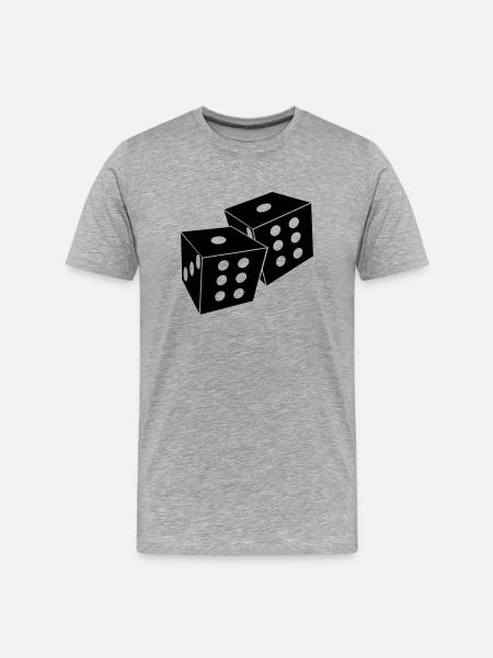 dice - Men's Premium Organic T-Shirt - heather grey