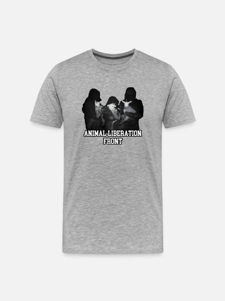 A.L.F. - Männer Premium Bio T-Shirt - Grau meliert