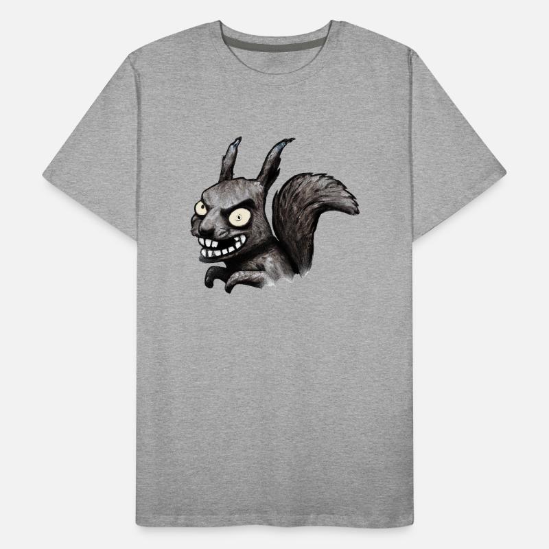 Böses Eichhörnchen Männer Premium Bio T-Shirt
