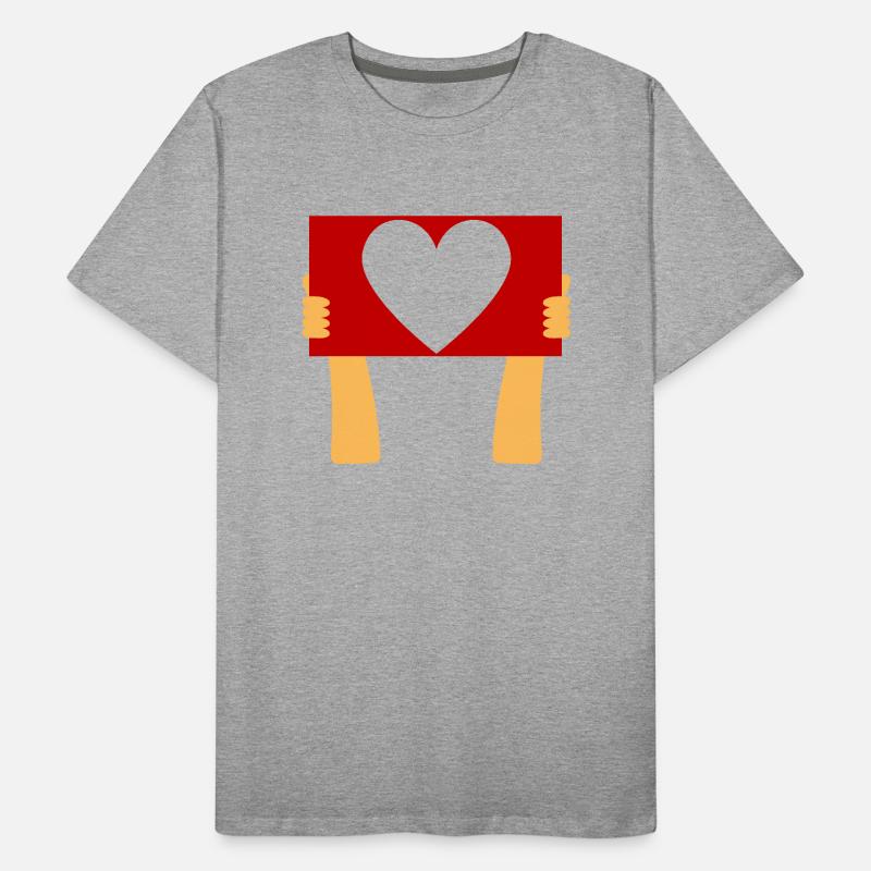Panneau déclaration d'amour T-shirt bio Premium Homme