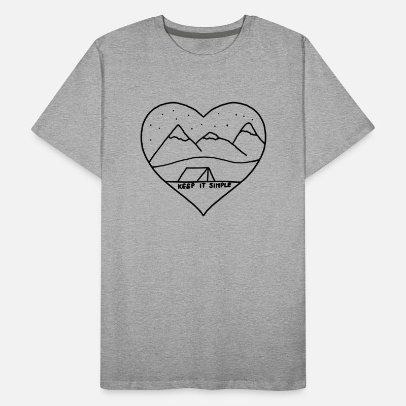 KEEP IT SIMPLE Männer Premium Bio T-Shirt