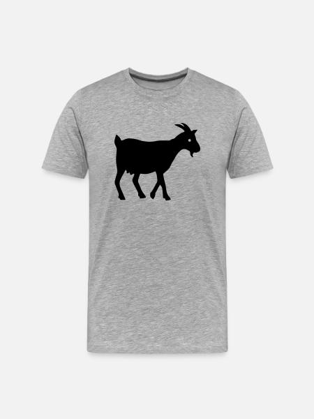 Chèvre - T-shirt bio Premium Homme - gris chiné