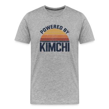 Kimchi – Your secret source of energy - Men's Premium Organic T-Shirt - heather grey - Front - Damien (186cm)