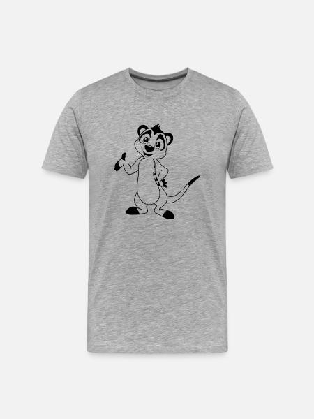 Suricate - T-shirt bio Premium Homme - gris chiné